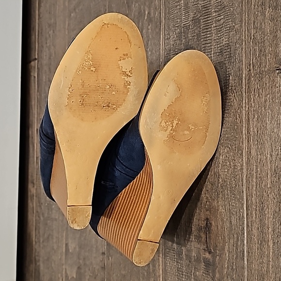 Journee Sabeena Collection Navy Boots sz 9 - Picture 5 of 7